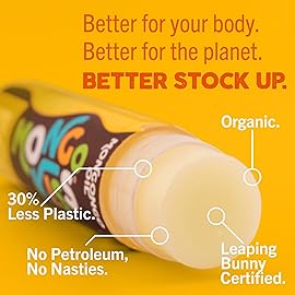Mongo Kiss USDA Organic Lip Balm Set 8-pack (0.15 oz. each) with Mongongo Oil & Cocoa Butter to Moisturize Chapped Lips | Made in USA by Eco Lips - Honey Vanilla