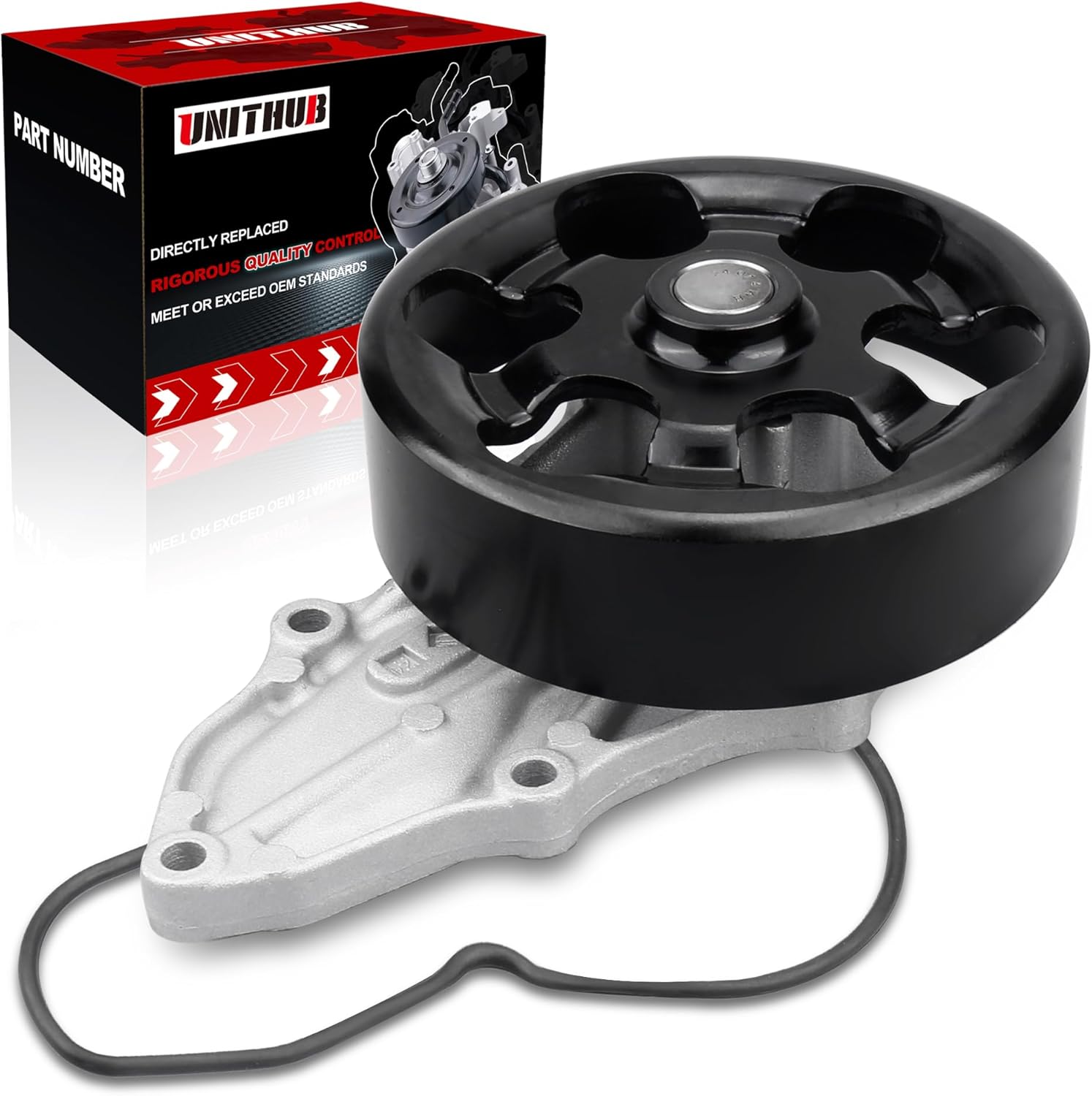 UNITHUB Engine Water Pump with Gasket (Front Inner)