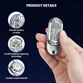 新品 フィジェットスライダー フクロウ シルバー フィジェットトイ EDC Amazon.co.jp: クリエイティブフクロウ フィジェット スライダー