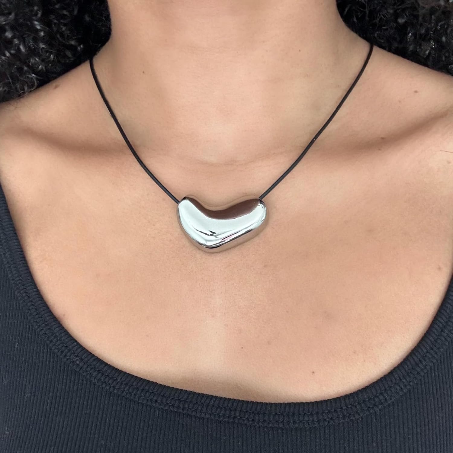 Roe Dolph Gold Pendant Necklace Boho Statement Necklaces for Women Chunky Charm Necklace Long Cord Necklaces with Drop Style Christmas Jewelry Gift - Image 2