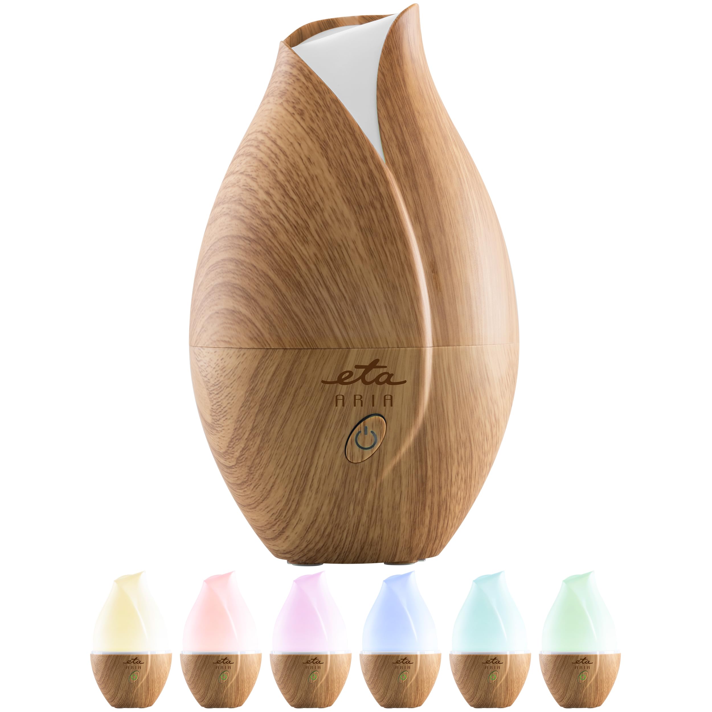 ETA Aria - Difusor de aroma con tecnología ultrasónica, depósito de agua de 600 ml, tiempo de funcionamiento 8 horas