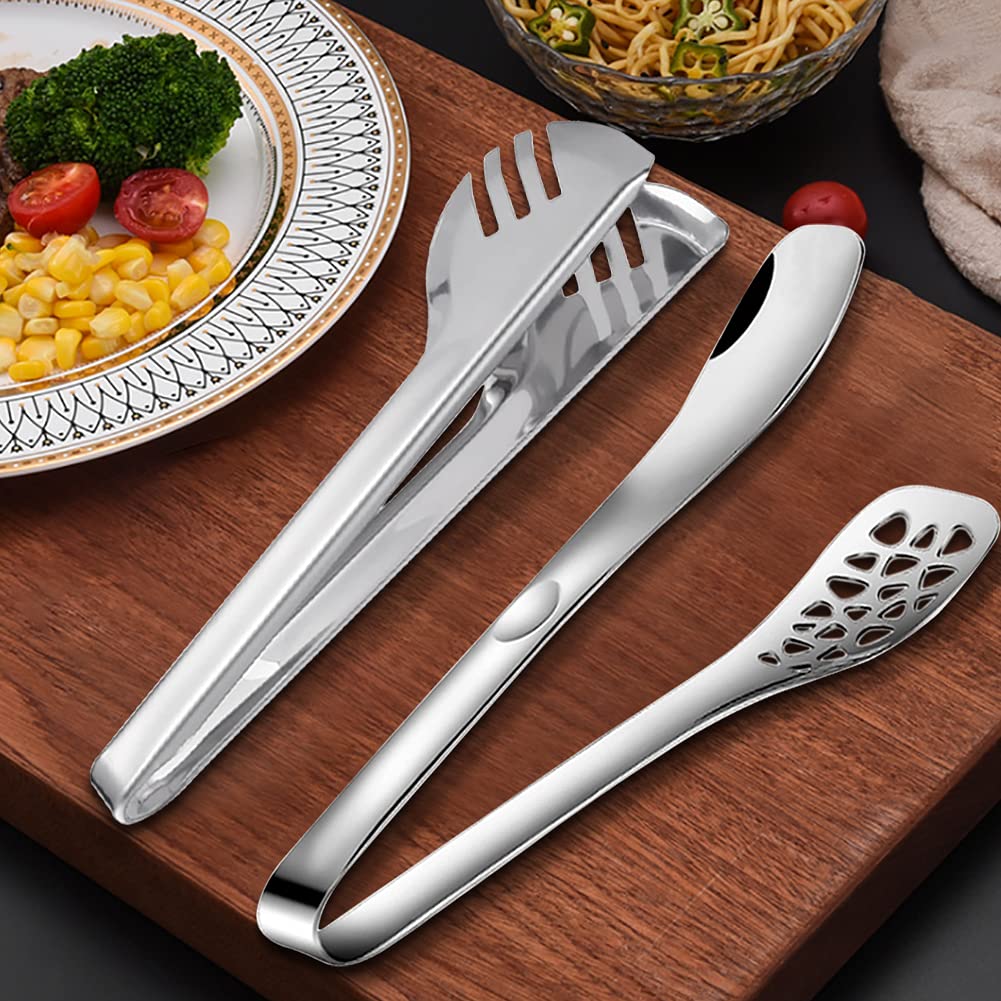 Pinze per tagliatelle per afferrare, Pinza for Spaghetti in Acciaio Inossidabile a Forma di Pinza, Tagliatelle Pinze per Pasta, Pinza per spaghetti a forma di pettine per buffet Spaghetti Insalata