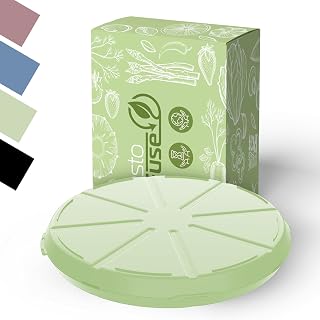 Pizzabox to go 34cm Storage Box with Lid Round - Stackable Reusable Food Container for Pizza - Eco-Friendly Pizza Box Dishwasher Safe and BPA Free (Green)