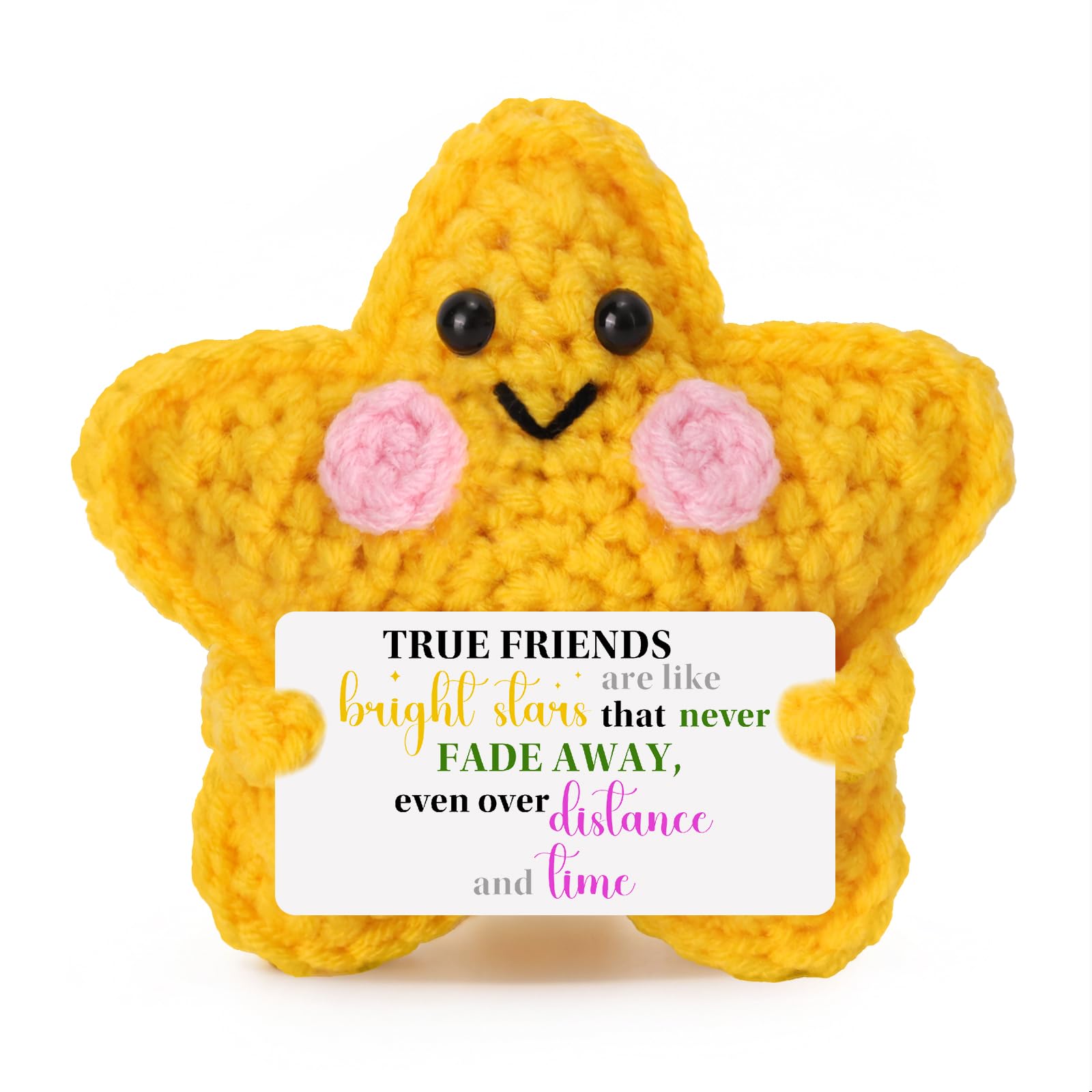 Best Friend Friendship Gifts For Women, Handmade Crochet Star, Gifts For Friends Female, Birthday Gifts For Women, Christmas, Wedding Anniversary Graduation For Bestie Friends โ image 1
