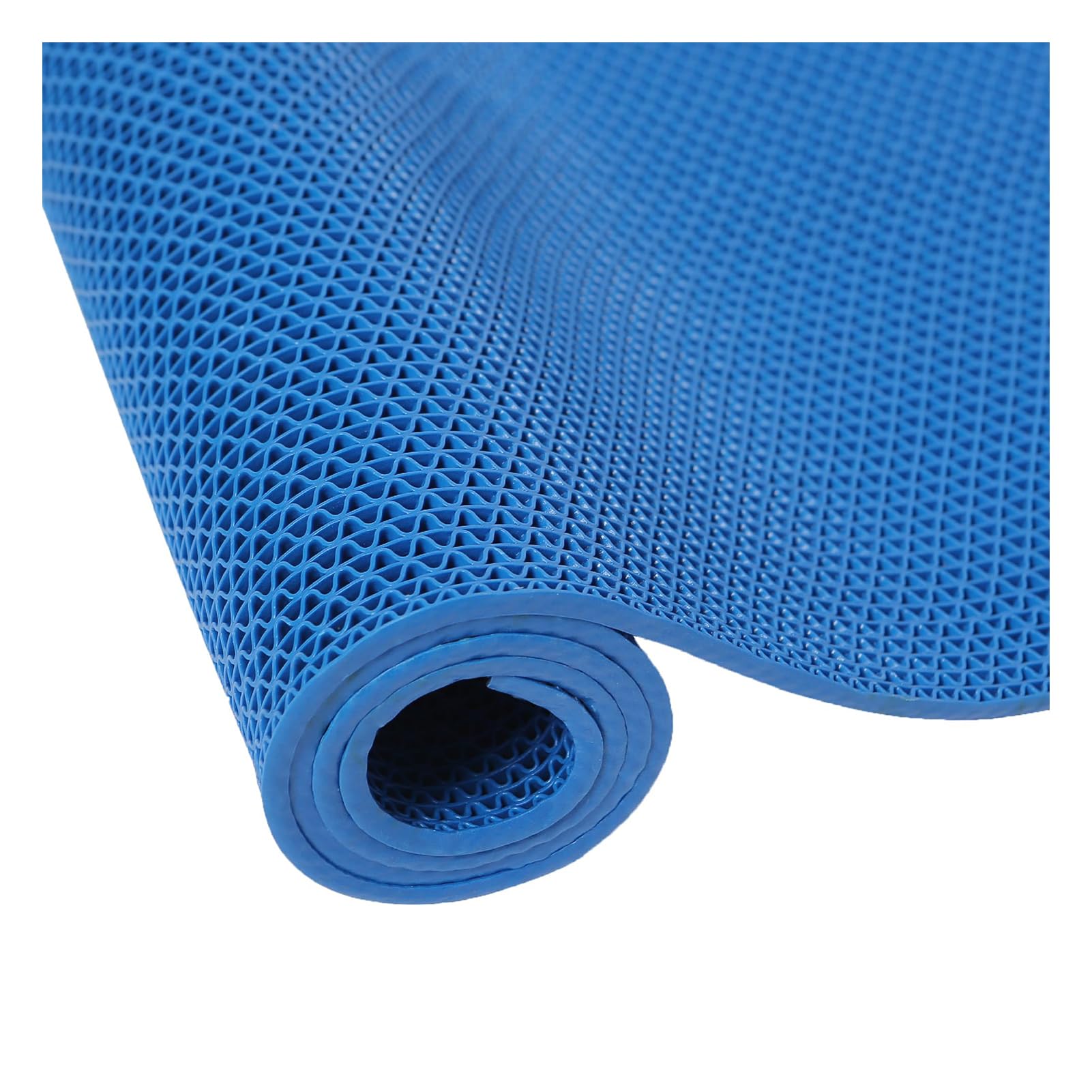GTHTUHFD Drainage Non Slip Floor Mats, 0.22'' Thick S-Shaped Mesh Hollow Design Mat Roll, Commercial Door Mats, Anti-Fatigue Floor Mat For Wet Area Pool Bathroom,Red,0.9X3M/3X10Ft,Blue-0.9x3m/3x10FT