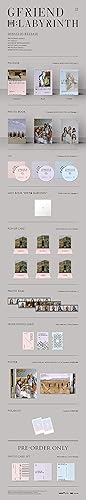 Gfriend 8º Mini álbum de Laberinto Versión Aleatoria CD+60p PhotoBook+16p Mini Book+1p Pop Up Card+1p Photo Film+2p Selfie Phohto Card+Seguimiento
