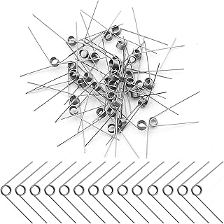 40 PCS Stainless Steel Small Torsion Spring, 0.5 Wire Diameter Outside Diameter 4.5mm Tiny Torsional Spring, Mechanical Small Torsion Spring 120° Deflection for Repair Woodworking DIY