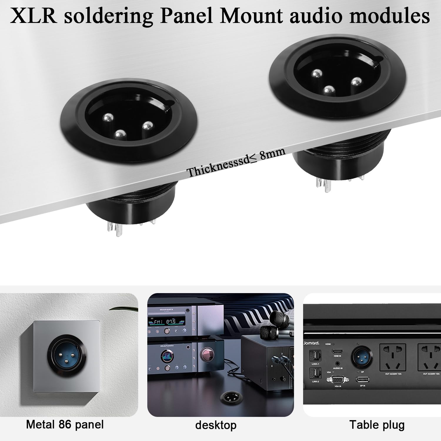 Amazon.co.jp: QIANRENON XLRオスネジ固定はんだアダプター - 3ピンXLR