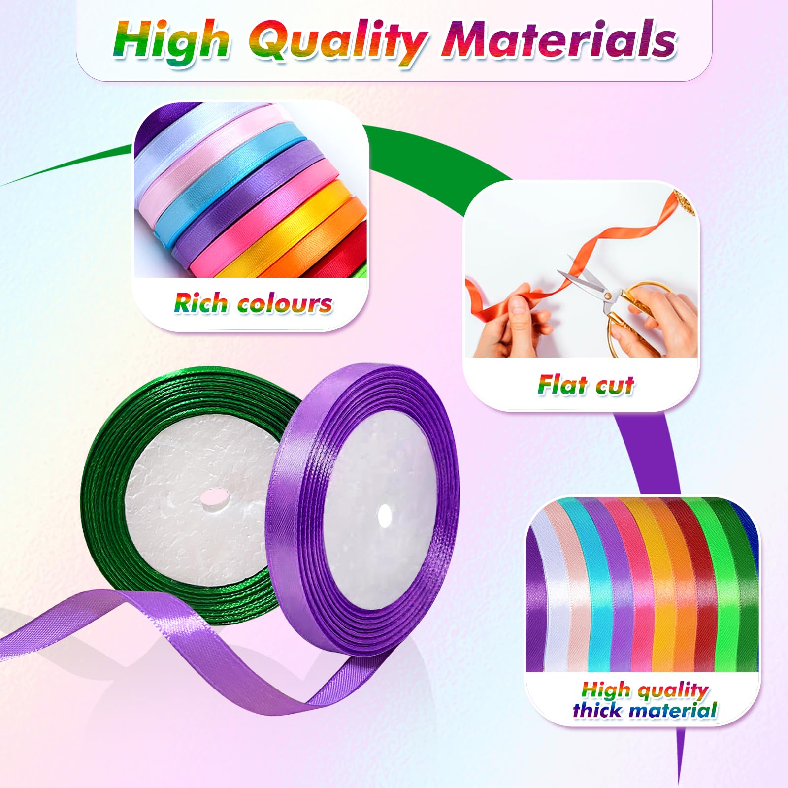 Nastro Di Raso Viola - 22 Metri, Larghezza 20 Mm, Per Regali E Decorazioni - Foto 13