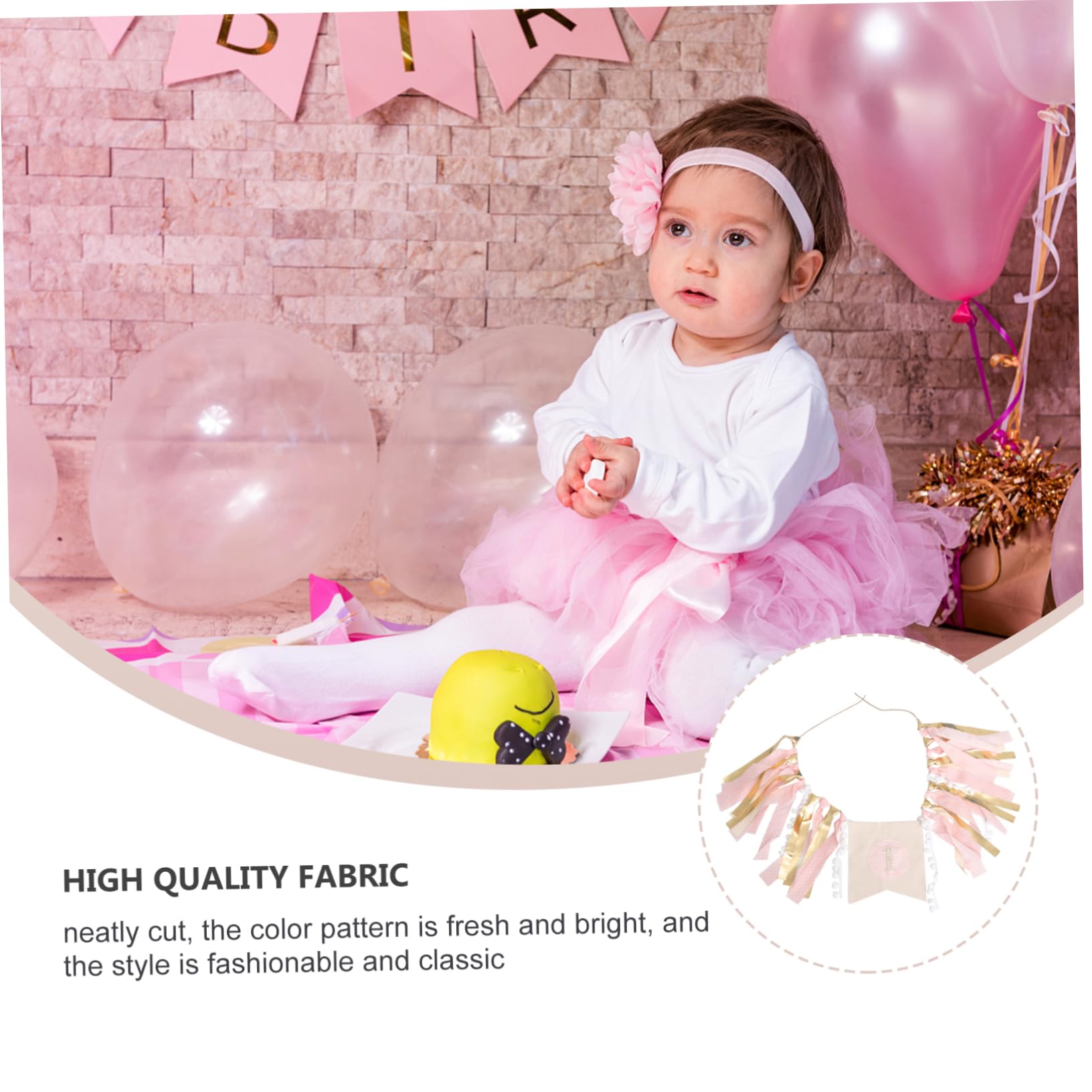 ibasenice 2pezzi Bandiere Decorativa Per Compleanno Bambina Ghirlanda Per Festa Di Compleanno Decorazione Per Interni Ed Esterni Tema Chic Sostanze Chimiche Adatta Fondali Fotografici e