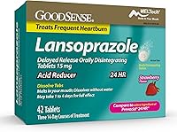 Vista 8 de GoodSense Lansoprazol - Tabletas de liberación retardada de desintegración oral de 15 mg, reductor de ácido, sabor a fresa, 42