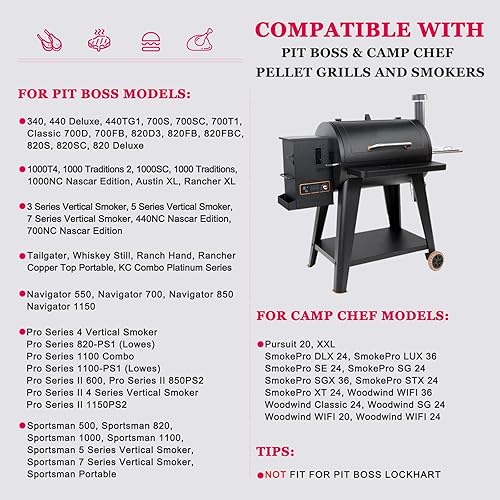 Miniatura 2 de Paquete de 2 encendedores de barra caliente compatibles con parrilla de pellets de madera Pit Boss y Camp Chef, el kit de elementos calefactores