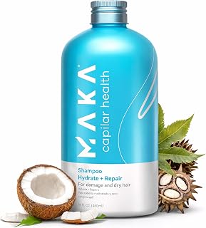 Moisturizing Shampoo for Dry & Damaged Hair - Hydrating & Repairing for Women & Men, Restores Moisture, Reduces Frizz & Split Ends, Gentle Sulfate-Free Cleanse, 16 Fl Oz