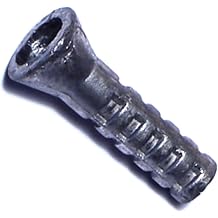Hard-to-Find Fastener Lead Wood Screw Anchors, Durable & Secure Wood Anchors for Screws for Home Improvement, DIY, Construction, 6-8" x 1", Pack of 100
