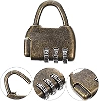 Vista 9 de Candado de metal con cerradura de combinación retro para cajón, cerradura de seguridad retro, estilo antiguo, 8 uds