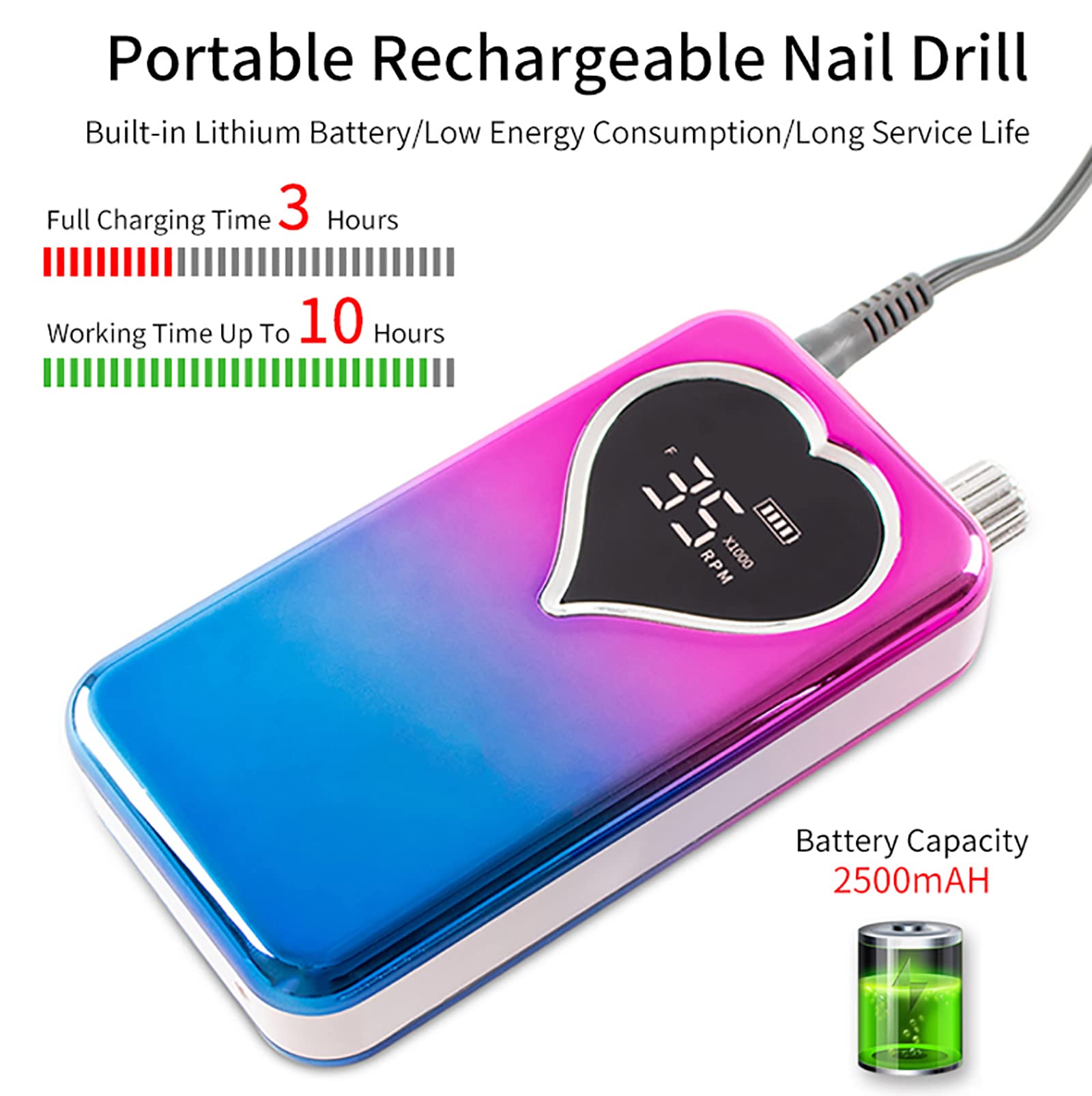 Amazon.co.jp: Rock88 電気ネイルドリルマシンポータブルデスクトップ