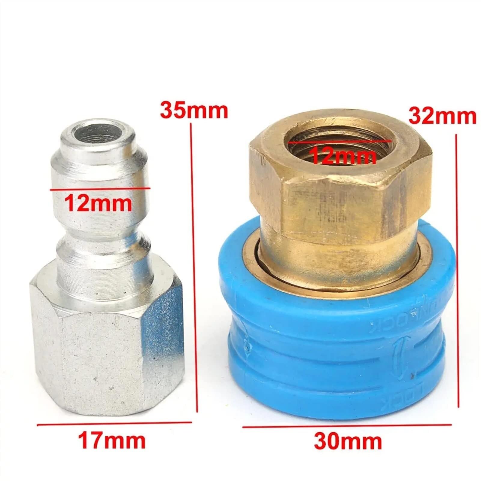 Kit O-Ring in Gomma 1 Paio di guarnizioni di Tenuta for idropulitrice a sgancio rapido compatte 1/4F