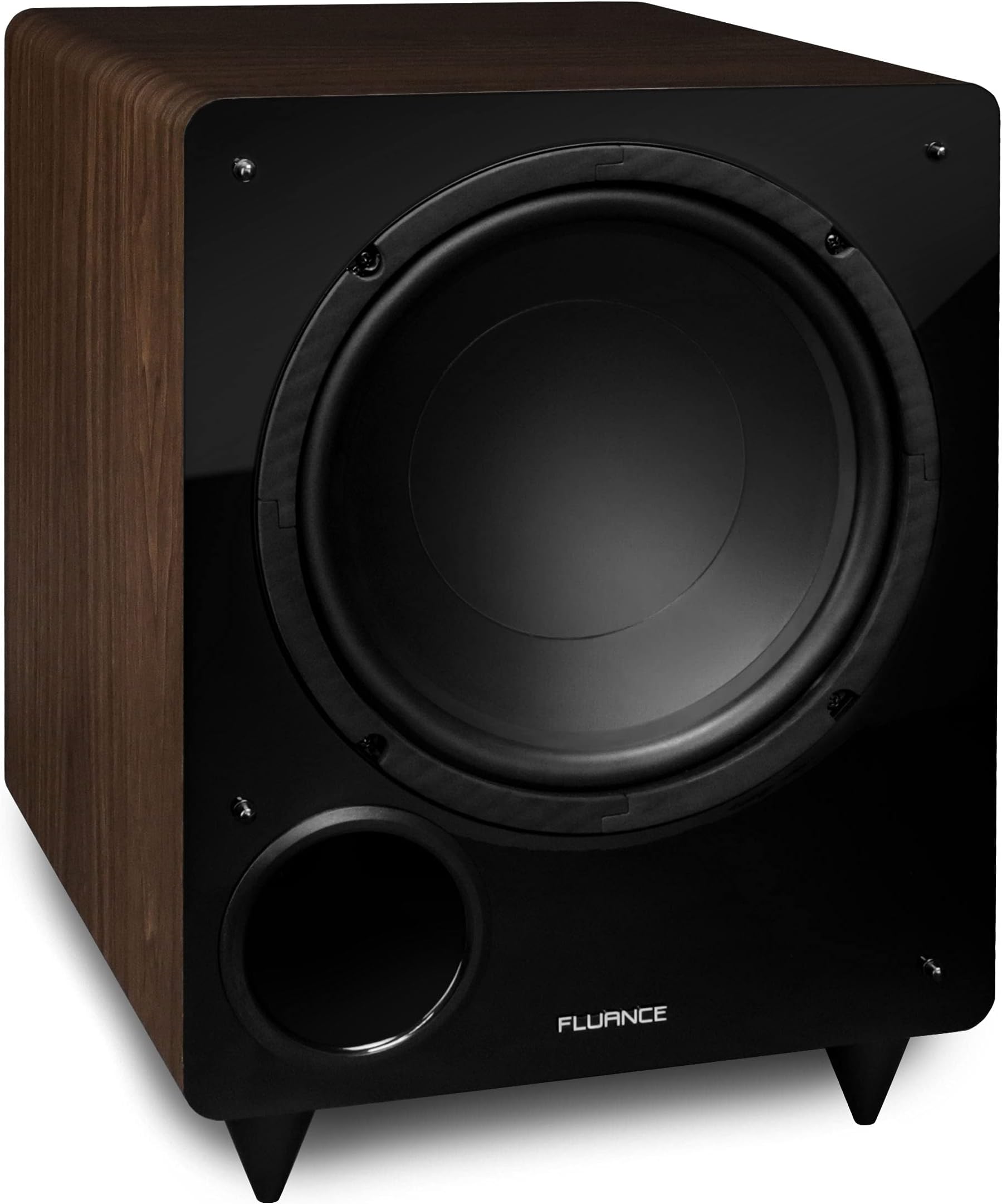 DB10W 10-inch Low Frequency Powered Subwoofer for Home Theater (Natural Walnut)