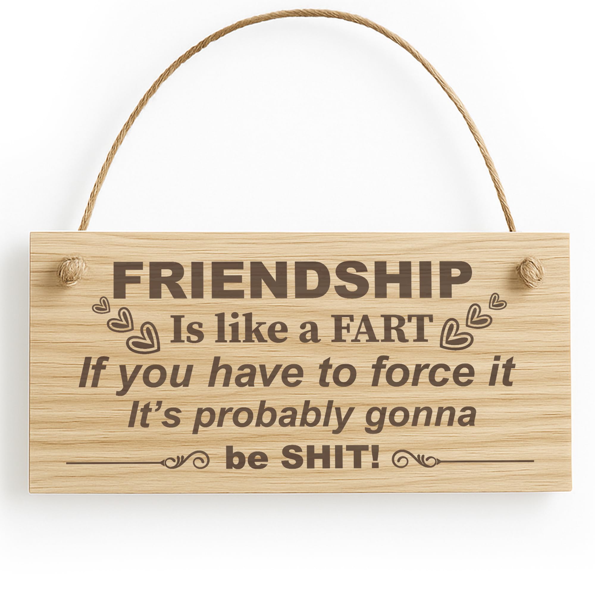 Red Ocean Funny Friendship Sign For Women Engraved Sign, Best Friend, Gifts For Birthday, Christmas For Him Her