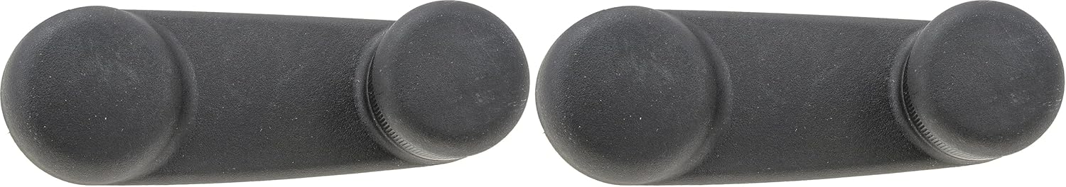 Dorman 76932 Window Crank Handle Compatible with Select Dodge/Jeep/Mitsubishi Models, Dark Gray, Black (Pack of 2)