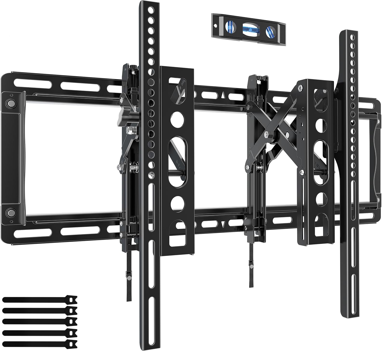 Advanced Full Motion TV Mount for 32-90 Inch TVs, Tilt TV Wall Mount with Extension, Swivel, Slide and Level, Wall Mount tv Bracket - Max VESA 600x400mm, up to 132lbs, 16/18/24 Inch Studs