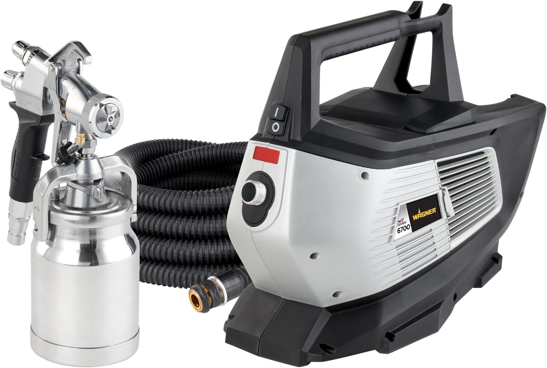 Spraytech 2433989 Earlex 6700 Stationary HVLP Paint Sprayer for Professional Woodworking and Furniture Refinishing, Fine Finishing with Oil & Water Based Materials, Pro 9 Adjustable Spray Gun