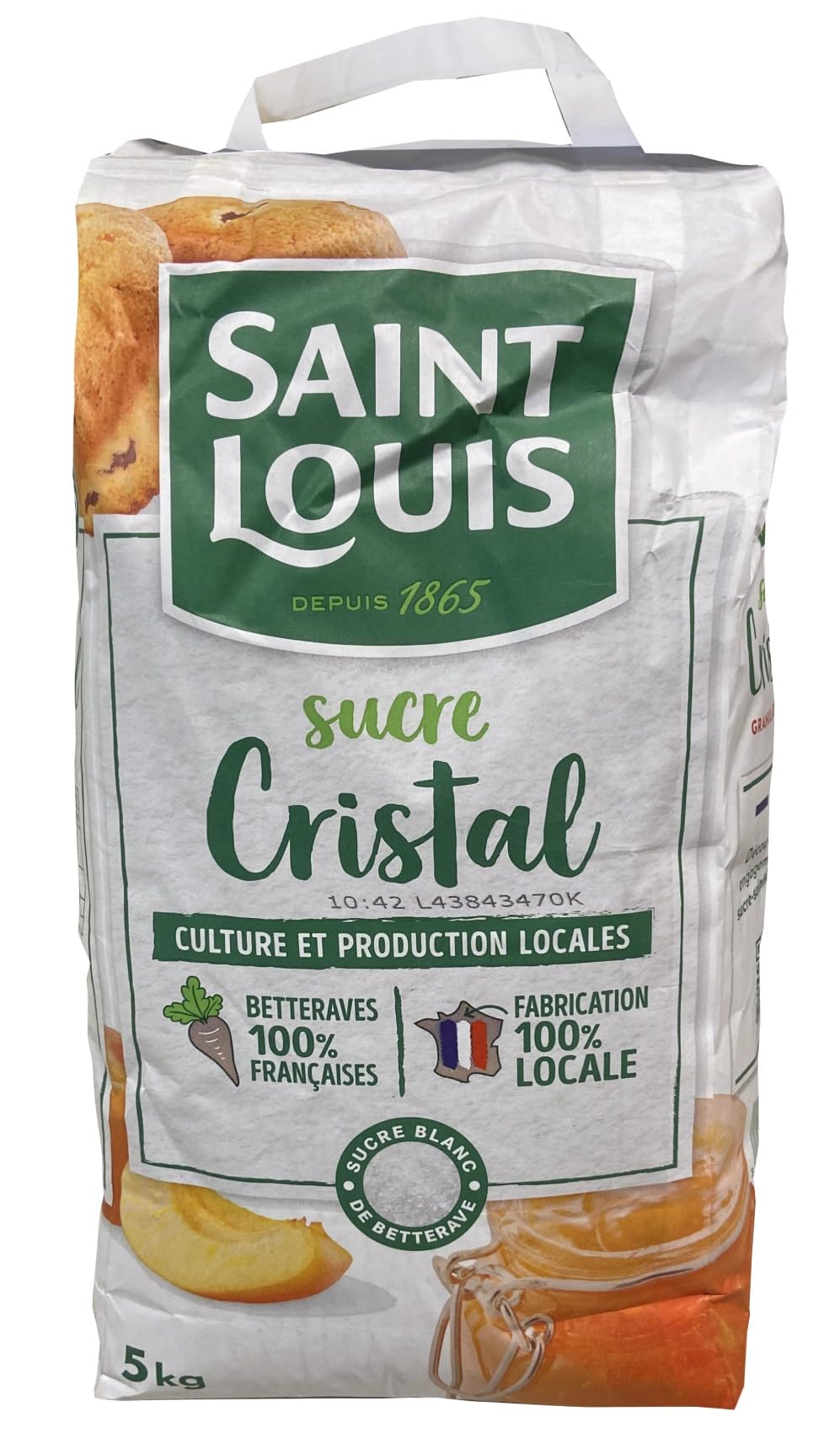 Saint Louis Sucre Cristal 5kg/Sac - Livraison Gratuite France (1 sac)