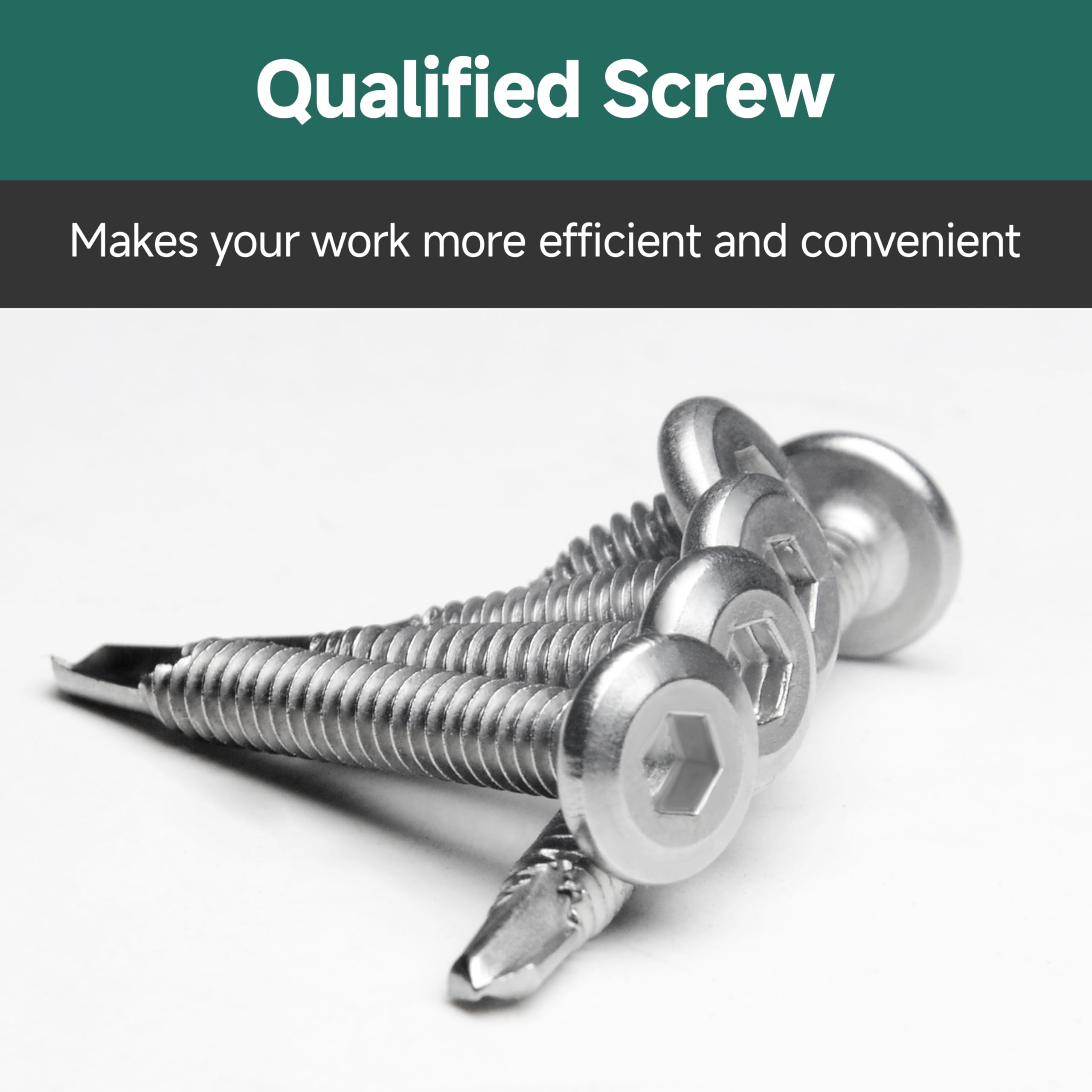 Sheet Metal Screws - 110 Pcs Stainless Steel Kit -6 Sheet Metal Screws - 110 Pcs Stainless Steel Kit -6