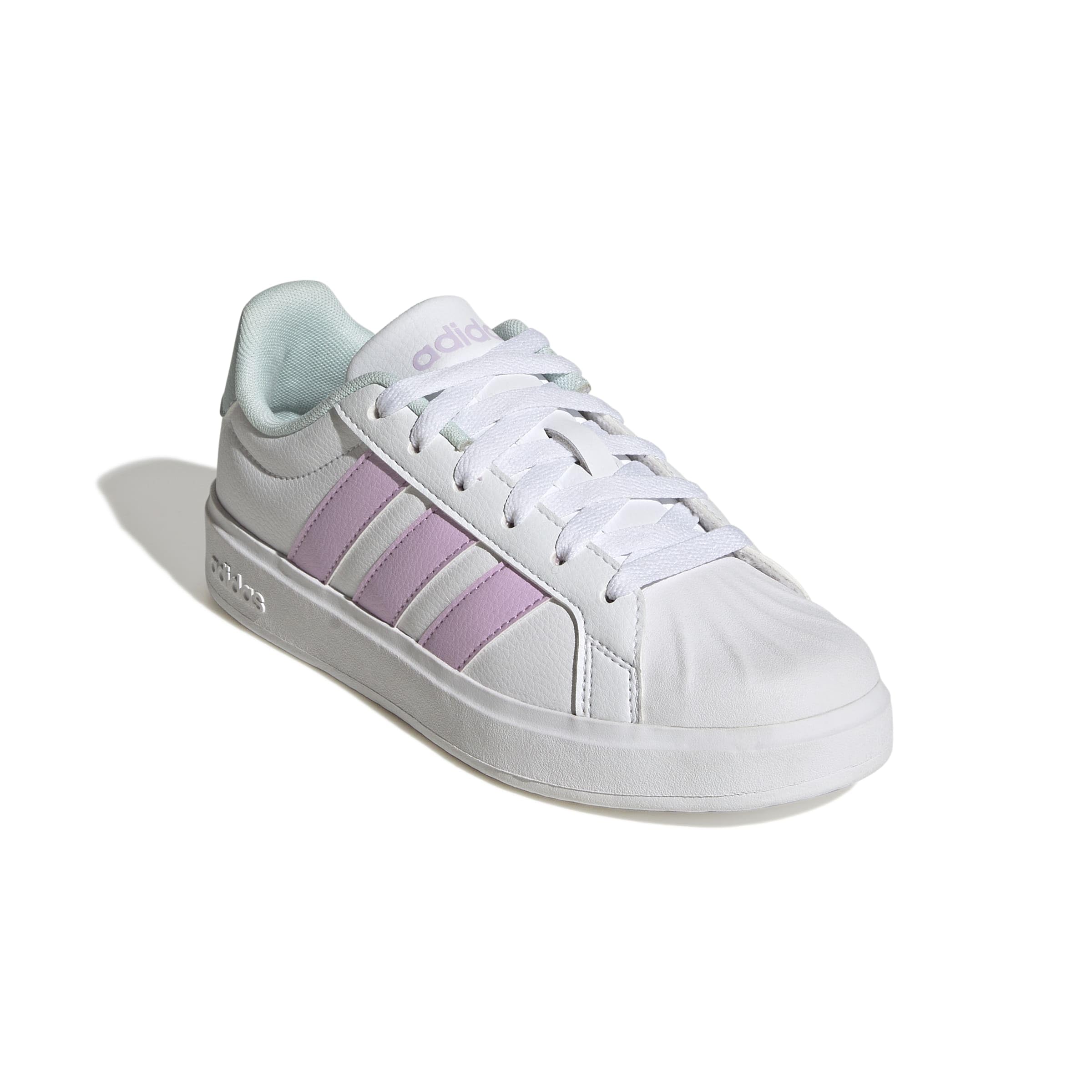 adidas Streetalk Zapatillas para niños Unisex, Blanco/Bliss Lila/Halo Mint, 23.2 cm