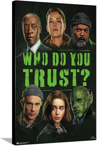 Trends International Marvel Secret Invasion - Póster de pared en lienzo con texto en inglés Who Do You Try