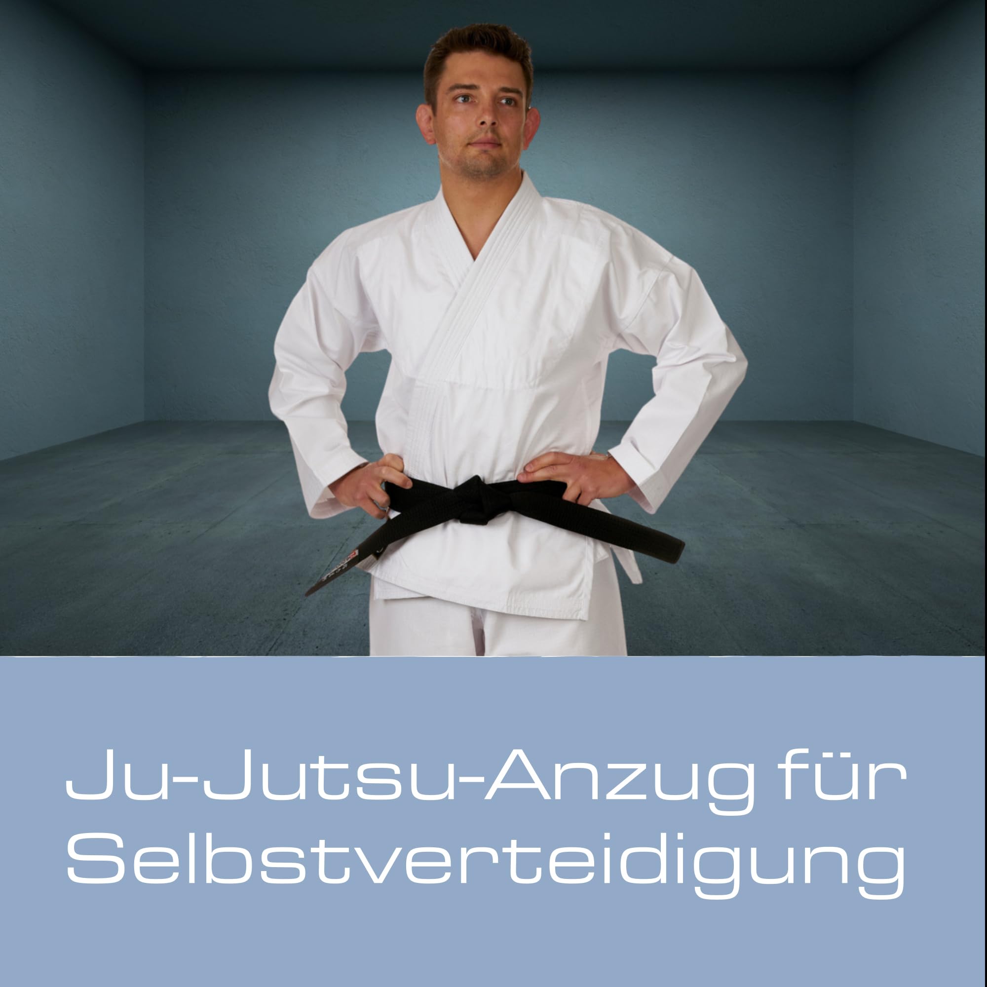 Ju-Sports Ronin Jujutsu Anzug Herren weiß - Superleichter Gi für Erwachsene 100% Baumwolle, Reißfester Stoff mit neuer Rip-Stop-Webtechnik für mehr Strapazierfähigkeit