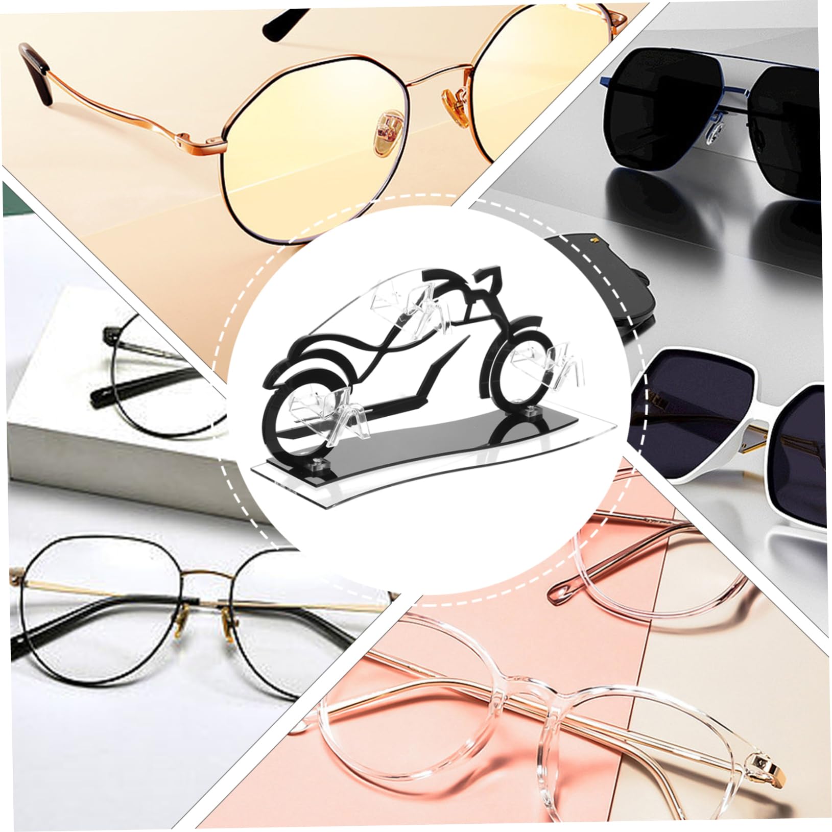 Alipis 5St Brillenständer Riser sonnenbrille organizer sonnenbrillenhalter Ständer für Brillenhalter dekorativer Brillenhalter Brillen-Organizer-Ständer Sonnenbrillen-Organizer-Rack Acryl