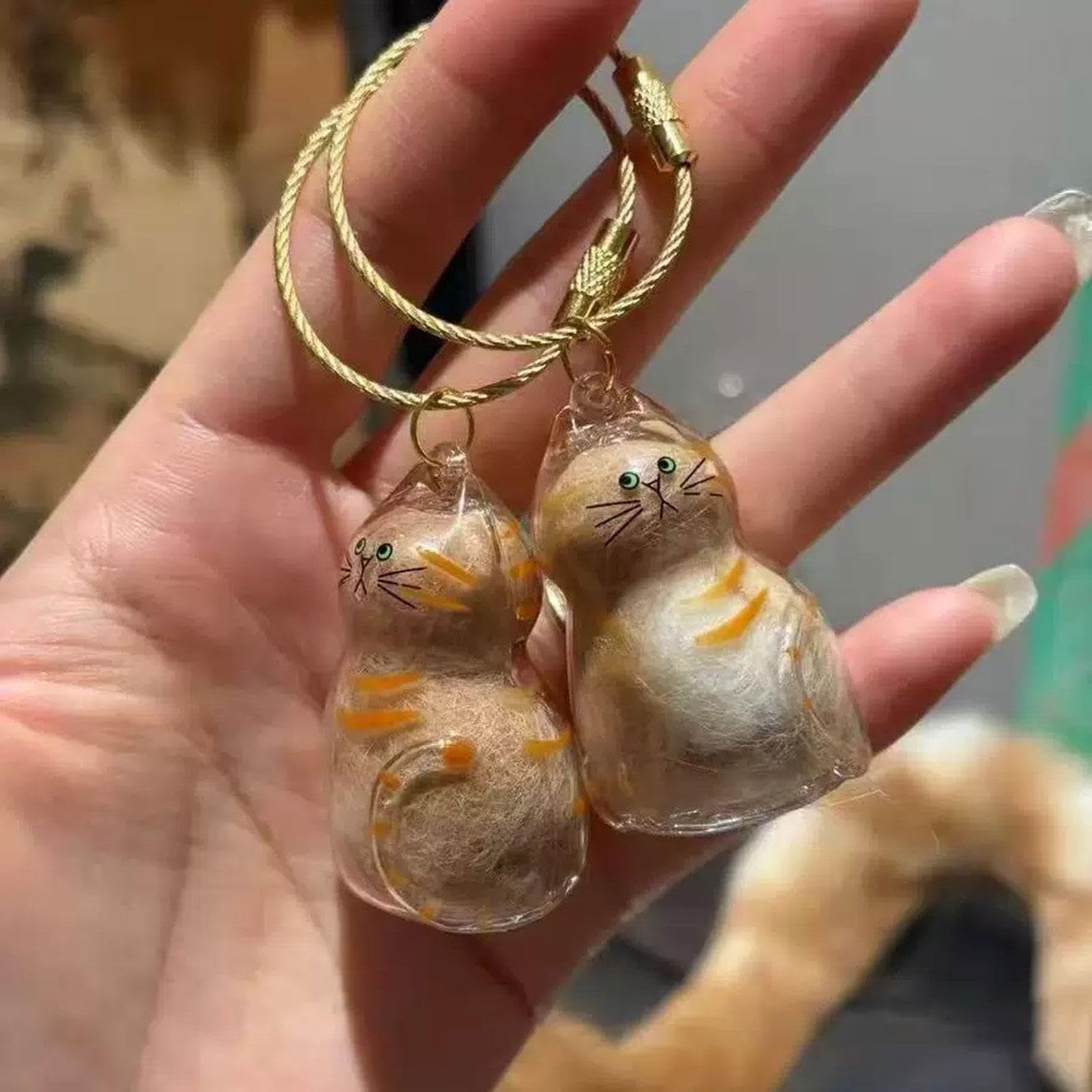 Cat Hair Storage Box Pendant Cats Fur Memory Bottle Gift Hairs Storage Charm Style A-image-23