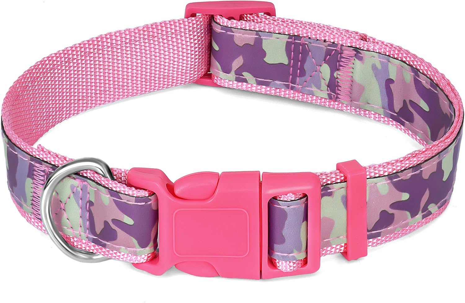 CBBPET Pink Dog Collar,Cute Dog Collar,Adjustable Nylon