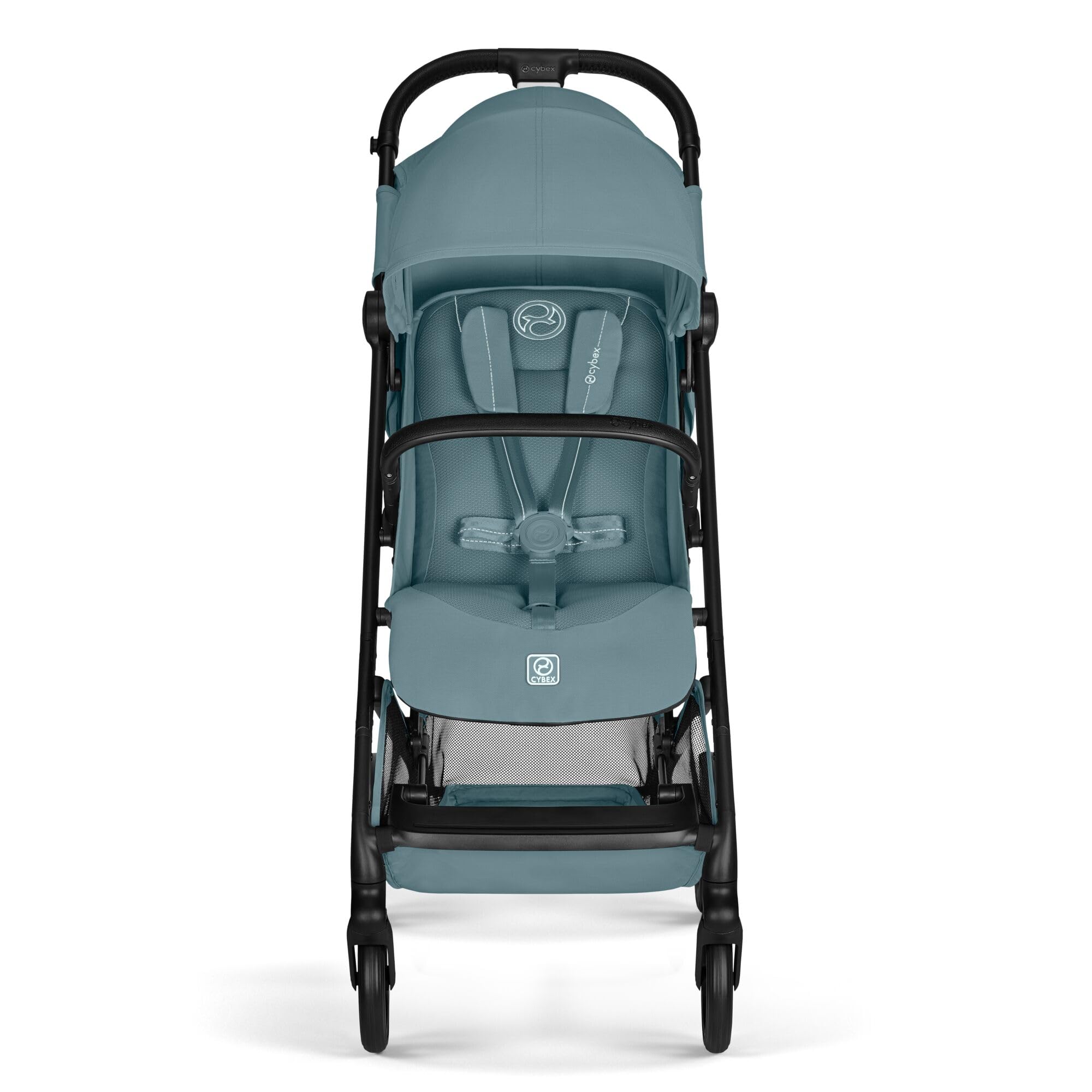 CYBEX Gold Wózek dziecięcy BEEZY z ergonomiczną pozycją leżącą, Od urodzenia do ok. 4 lat (maks. 22 kg), Kompaktowe składanie, Jednoręczny system pasów, Stormy Blue