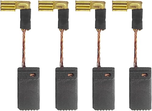 Paquete de 4 cepillos de motor de carbono DWE4120 DWE4011 N097696 compatibles con DeWalt DWE4012 DWE4100 DWE4887 y DWE4120N Recambio de cepillo de