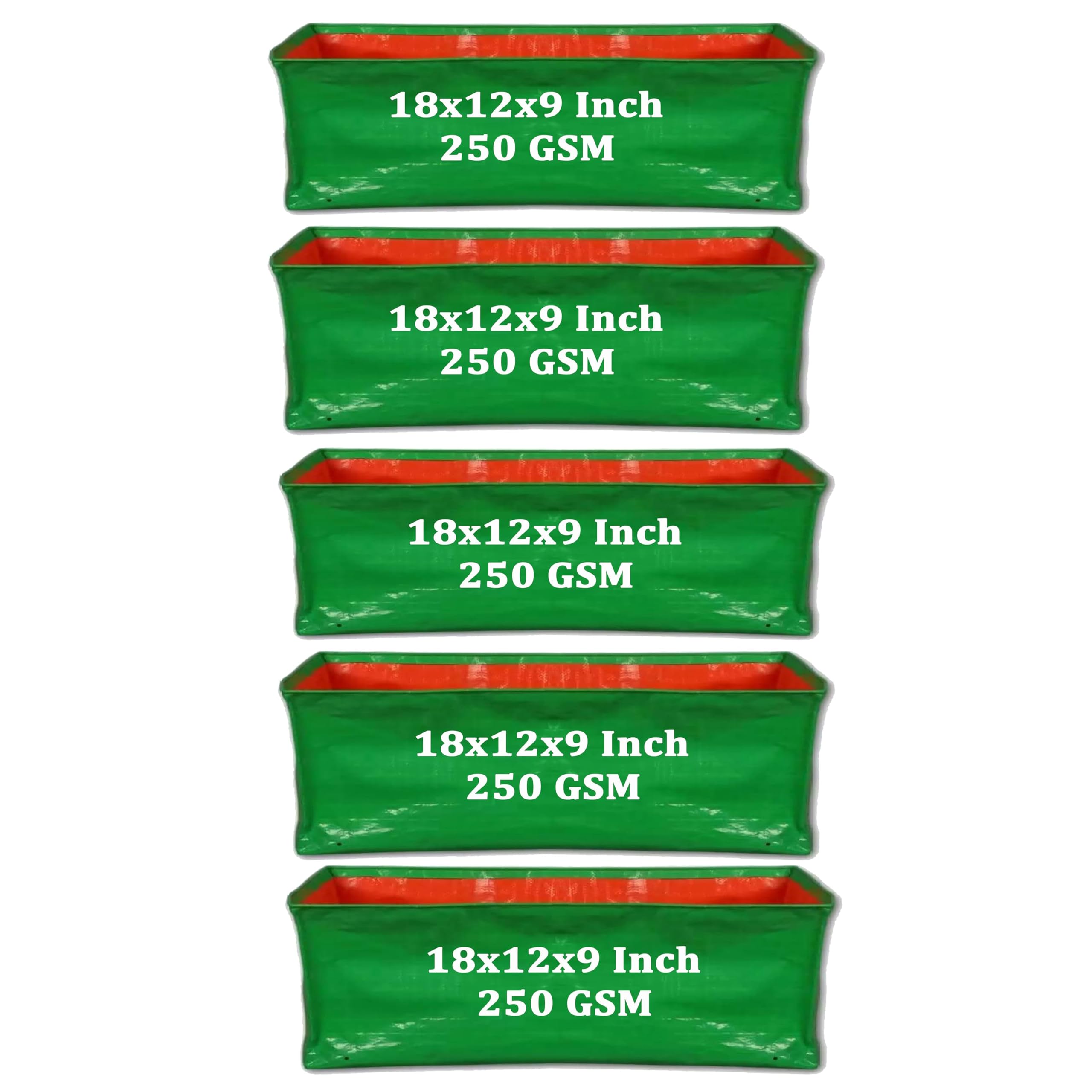 IAgriFarm HDPE UV Treated Grow Bag,Green,18"x12"x9" Pack of 5 for Terrace Gardening Leafy Vegetable Grow Bag (18X12X9 Inches, Green) (B0BWXRSJ9G) Amazon Price History, Amazon Price Tracker