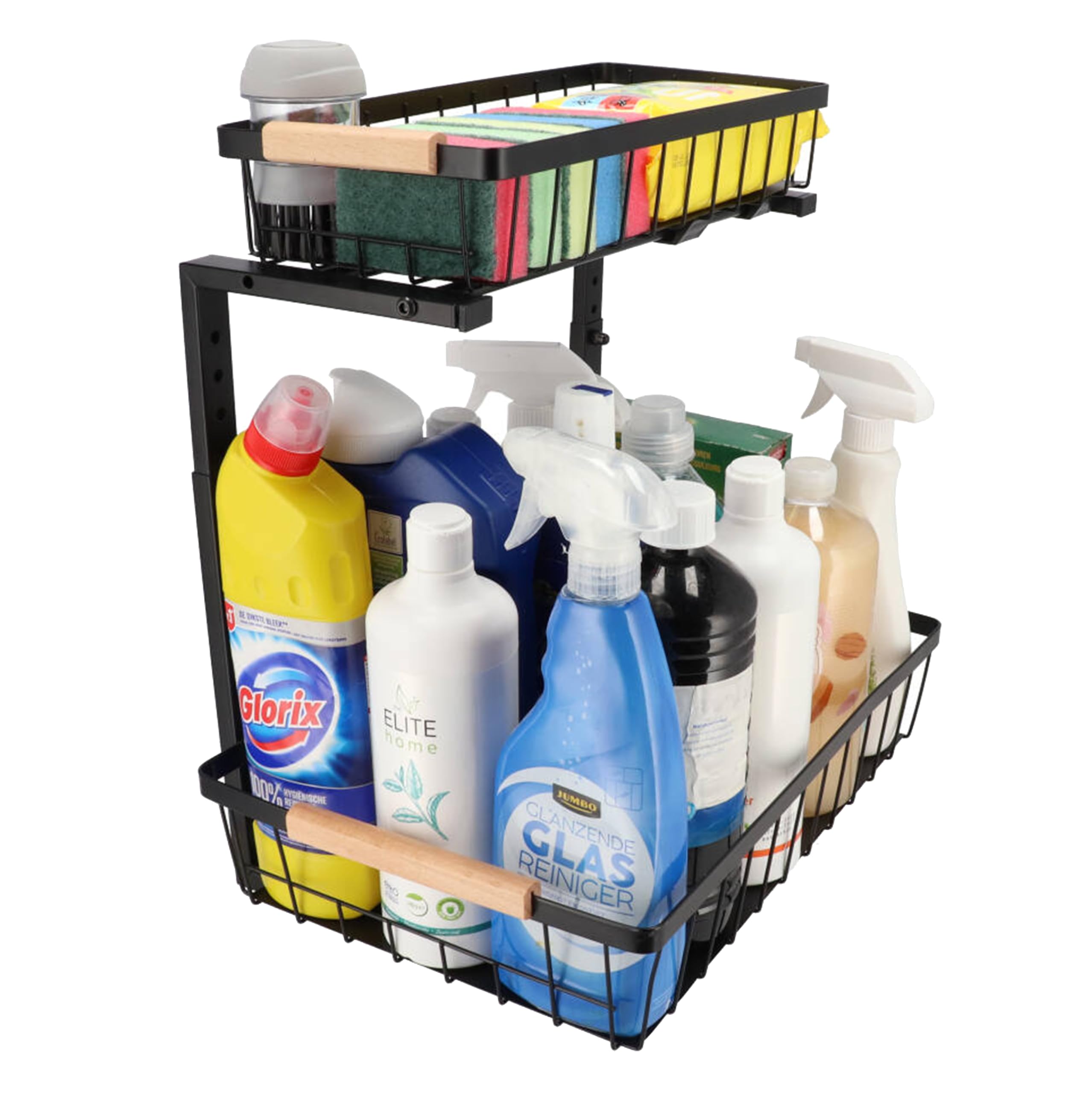 Organizador cocina talla XL - Negro - Organizador bajo fregadero - Mueble bajo lavabo