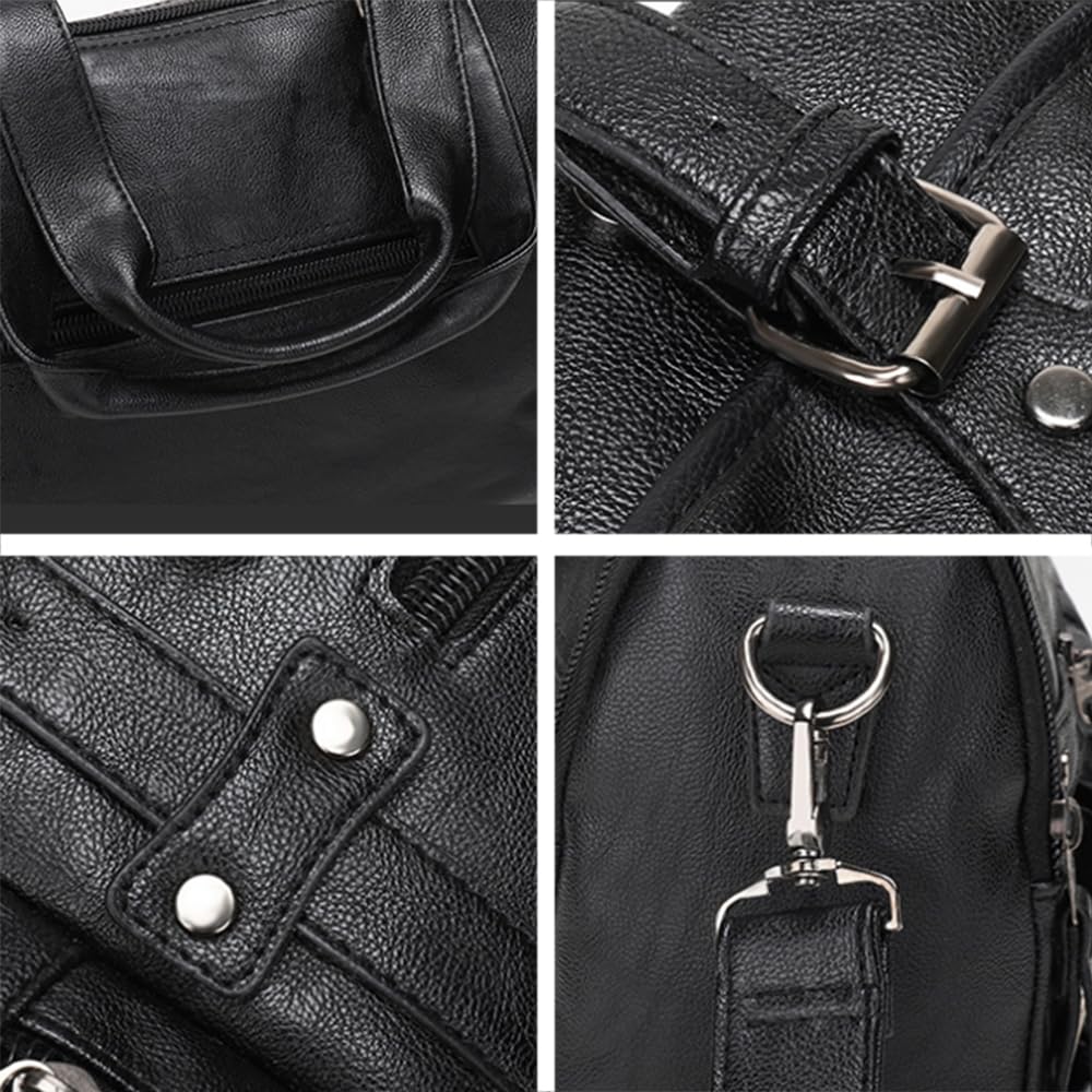 Bolso de mano y bolso de mano de piel sintética para viaje, bolso de hombro