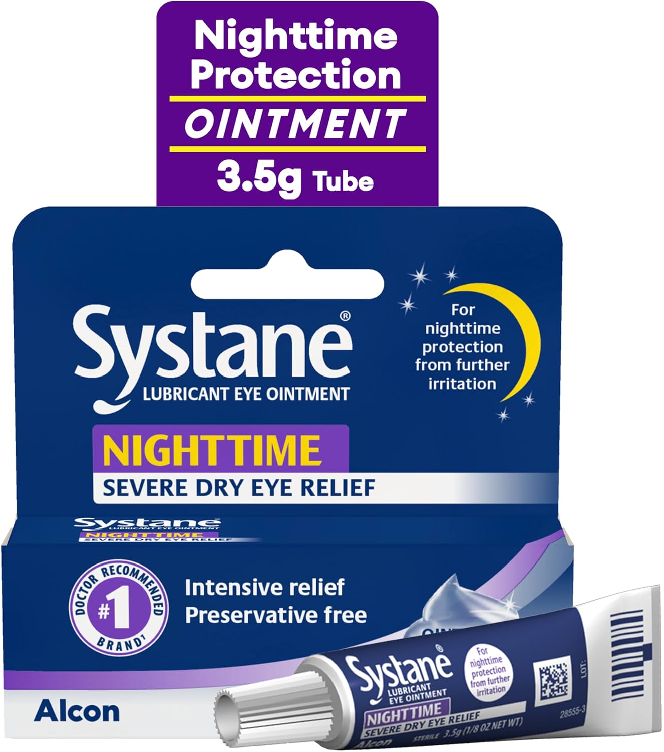 Systane Nighttime Lubricant Eye Ointment 3.5g Tube