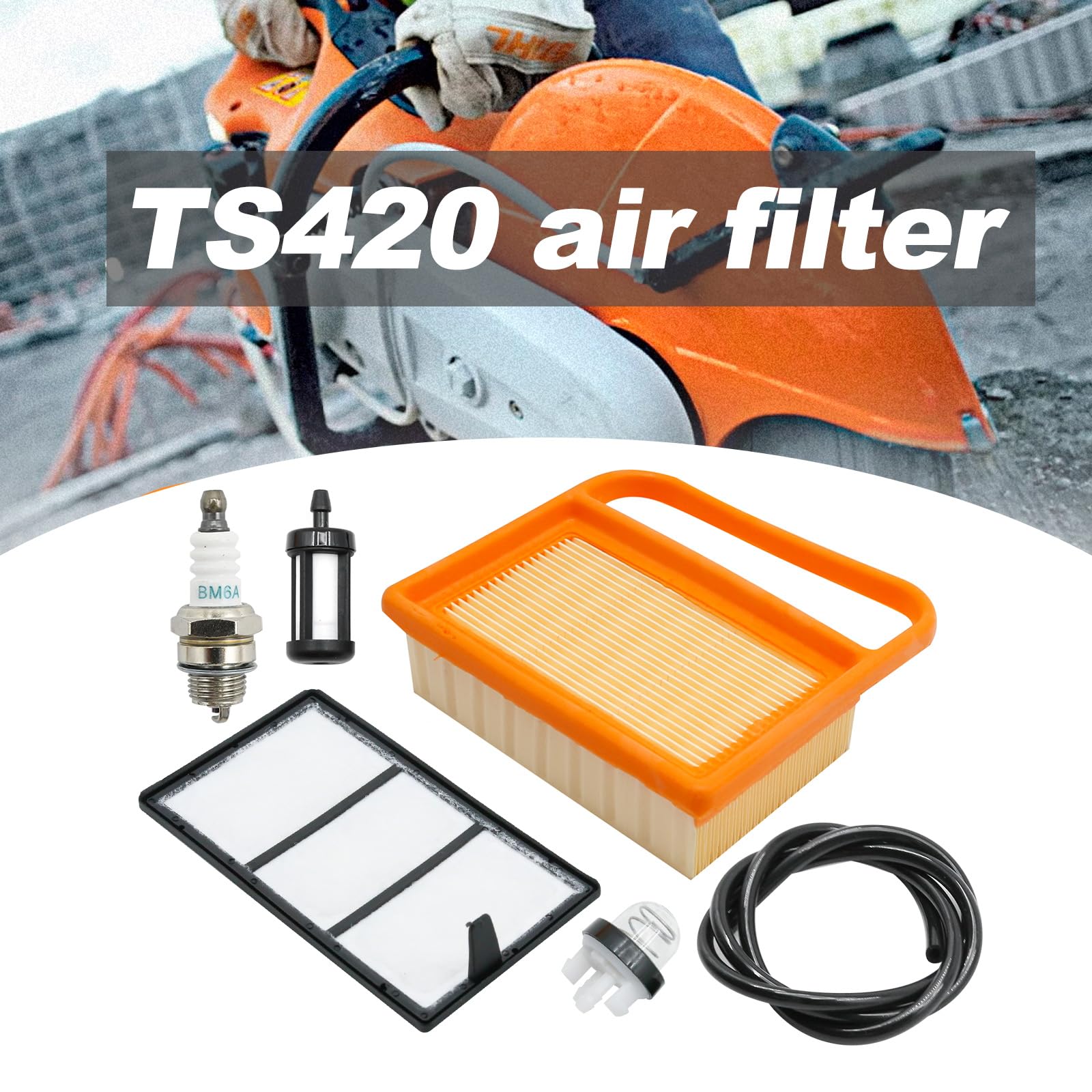 JUUDDENPARTS 4238-140-1800 Air Filter Kit with Fuel Line Spark Plug - Image 3