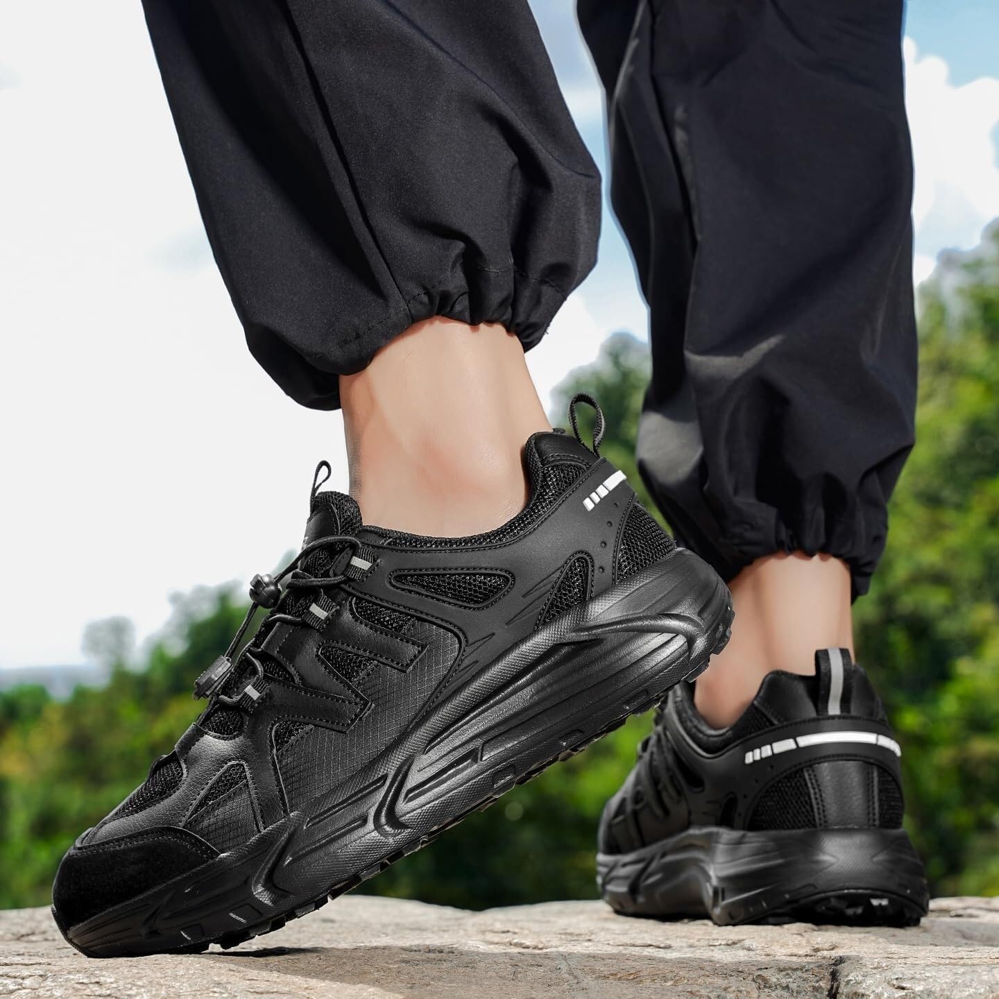 Men's Hiking Shoes, Durable Outdoor Design, Breathable Mesh, Traction Sole - Image 4