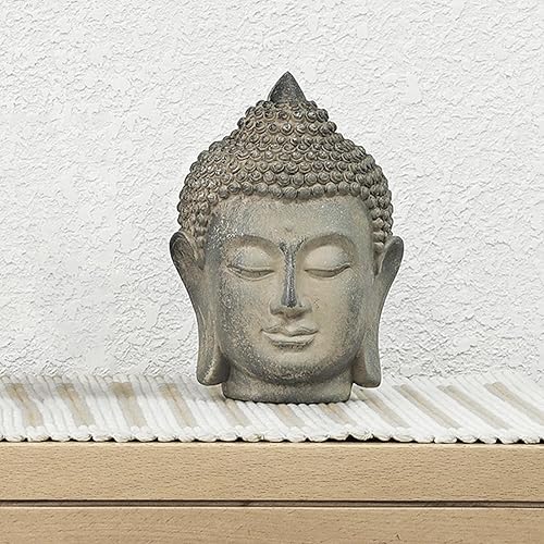 Miniatura 4 de Gazechimp Estatua de cabeza de Buda, figura decorativa, Fengshui para el hogar, porche, oficina, sala de estar, decoración de escritorio, escultura