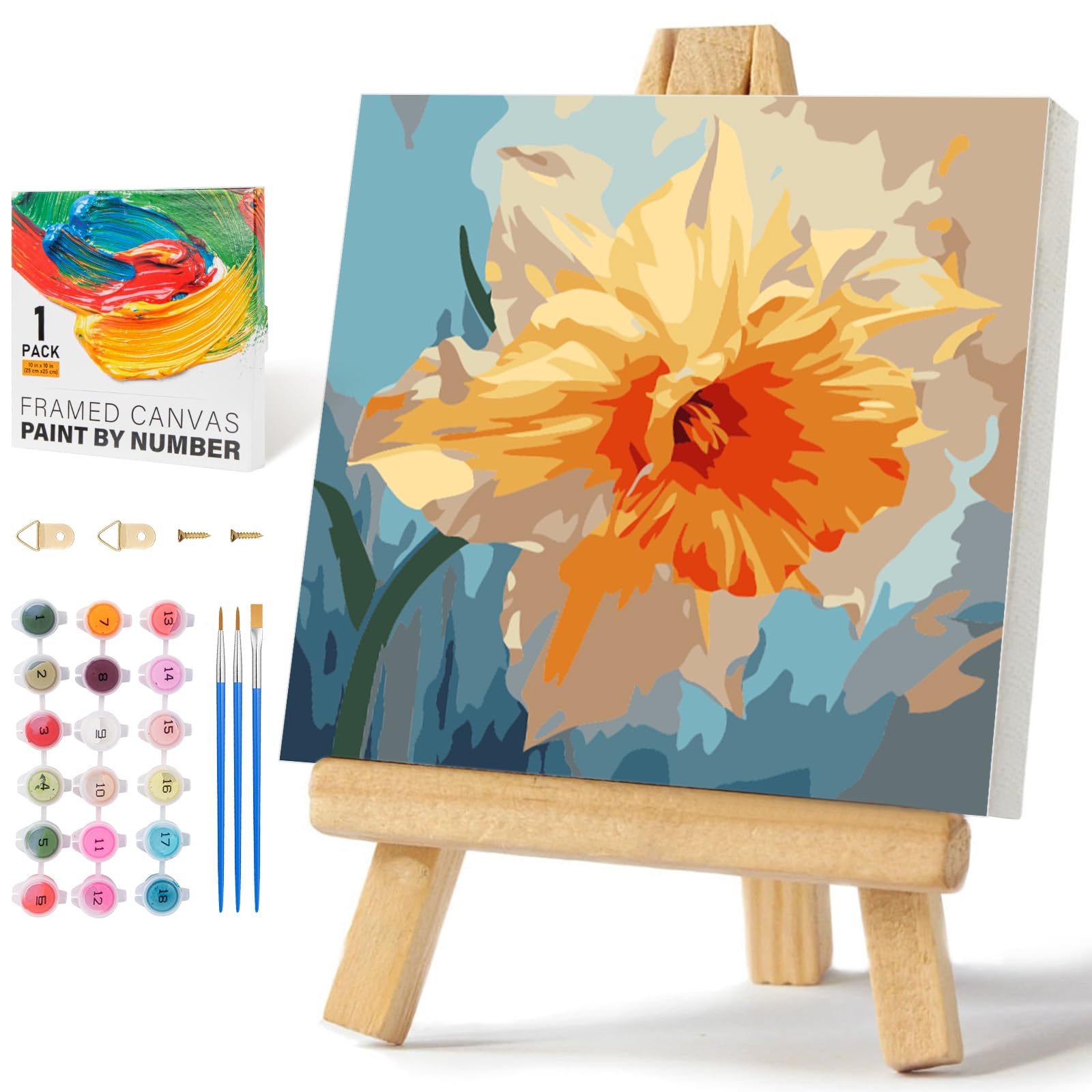 Sunflower Paint by Numbers Kit - Easy Adult Art -23