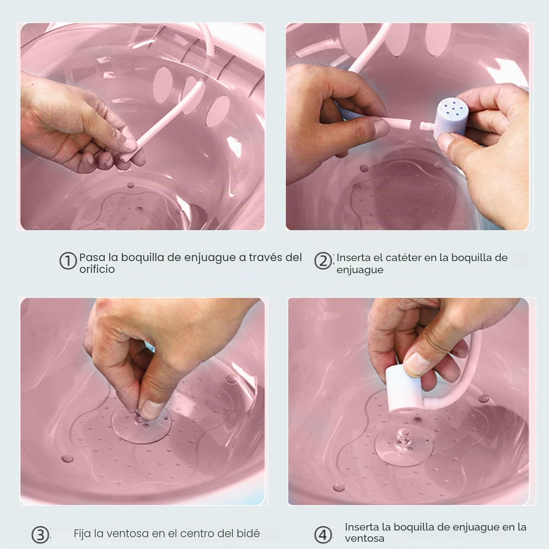 Baño Sitz para el inodoro, sobre el baño Sitz Bath para hemorroides, bidé portátil antia-upremo con orificios de drenaje y más descarados, baños de sitz para hemorroides cuidados privados posparto (r