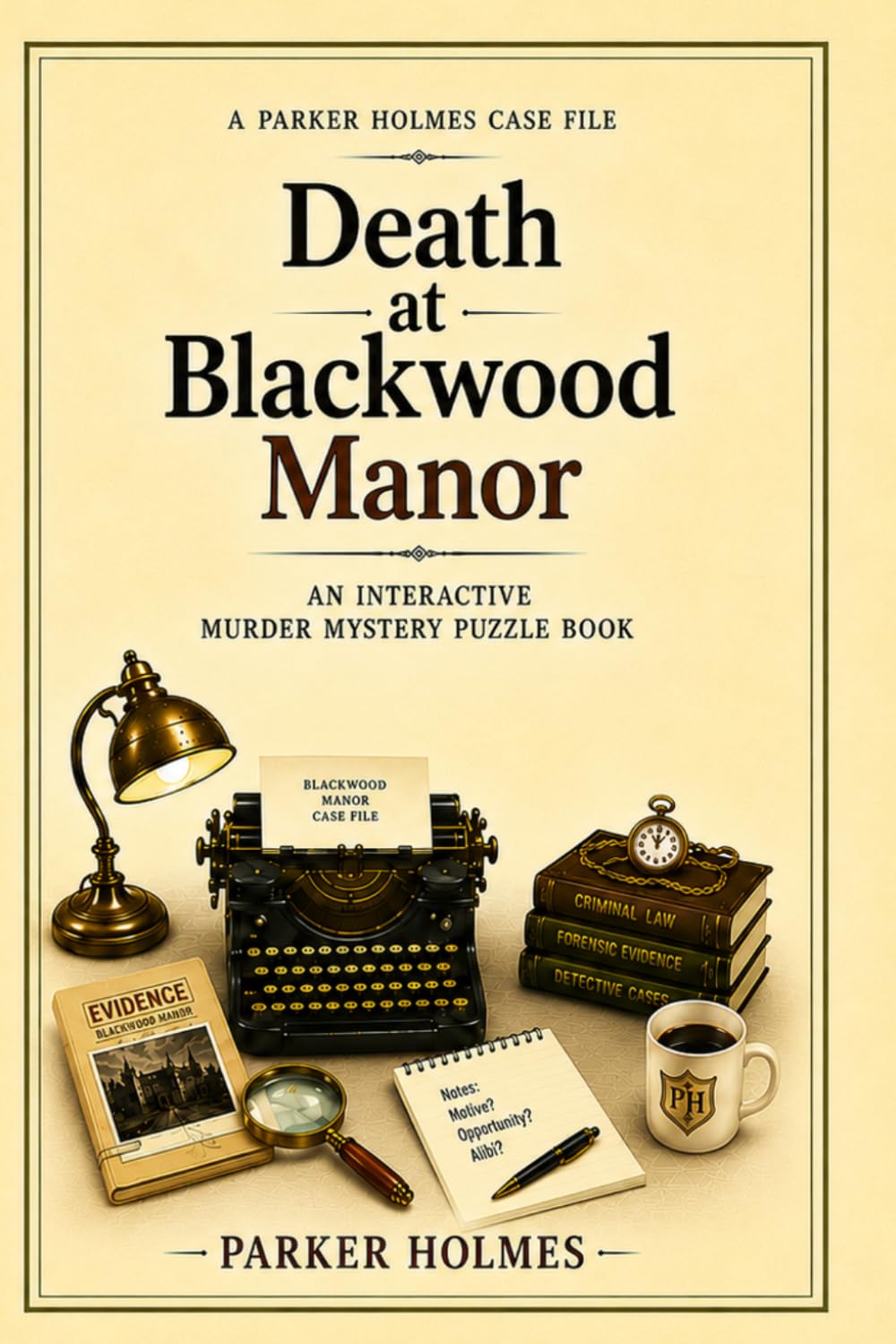 Death at Blackwood Manor: An Interactive Murder Mystery Puzzle Book