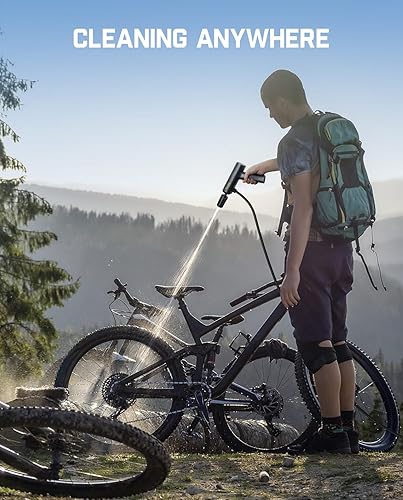 Miniatura 6 de Fanttik Pistola de lavado a presión portátil plegable NB8, pulverizador de lavadora a presión inalámbrico plegable con boquilla 5 en 1, máx. 174