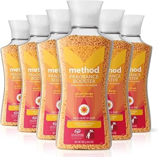 Method Fragrance Booster, Ginger Mango, Keeps Clothes Fresh For Up to 12 weeks, 14.8 Ounces (Pack of 6)