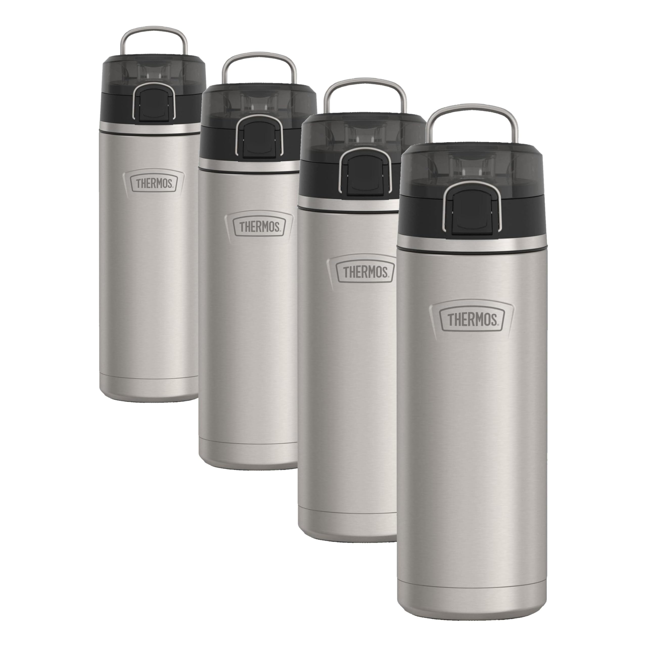 THERMOS Matte Stainless Steel / 24 Ounces (Pack of 4) / Bottle Thermoses