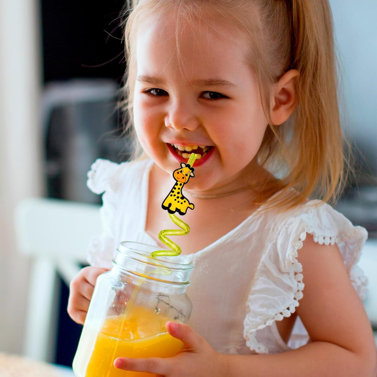 12 Pcs Reusable Jungle Animal Straws, Forest Animal Plastic Straws, Woodland Creature Twisted Straws for Forest Party Supplies, Jungle-themed Party Decorations, Jungle Birthday Gifts (Jungle Animals) - Image 4